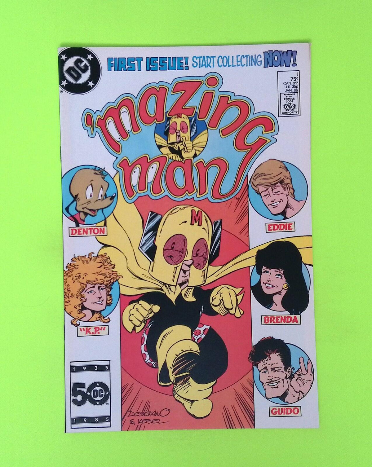 'Mazing Man #1 1986 DC Comics 1st App High Grade Comic Book X177-112