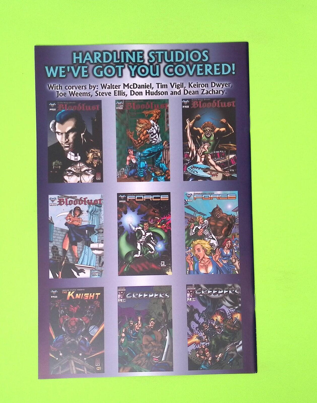 Force #1 2000 Hardline Studios High Grade Comic Book W124-204