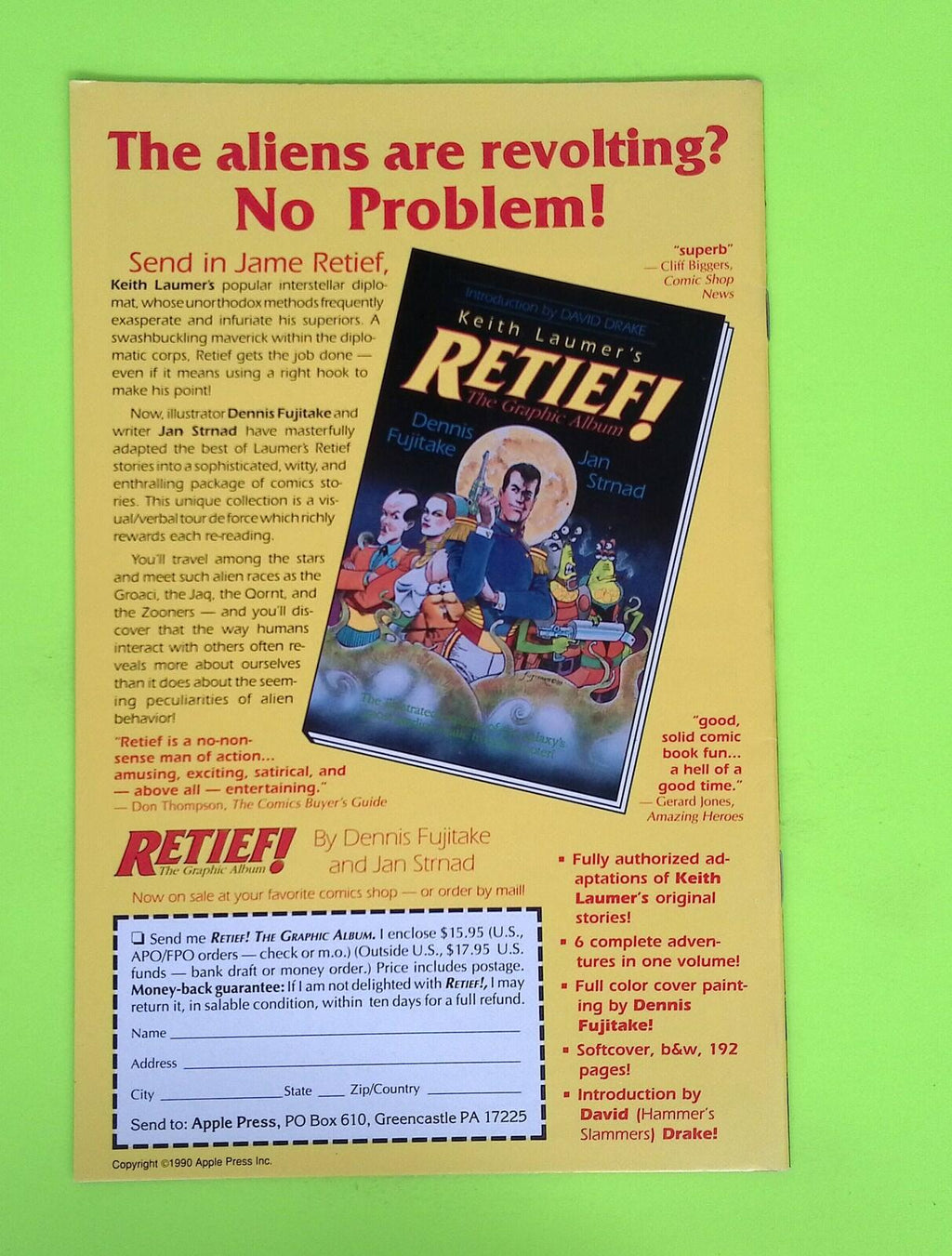 Fish Shticks #1 Apple Comics 8.0 Comic Book M61-233