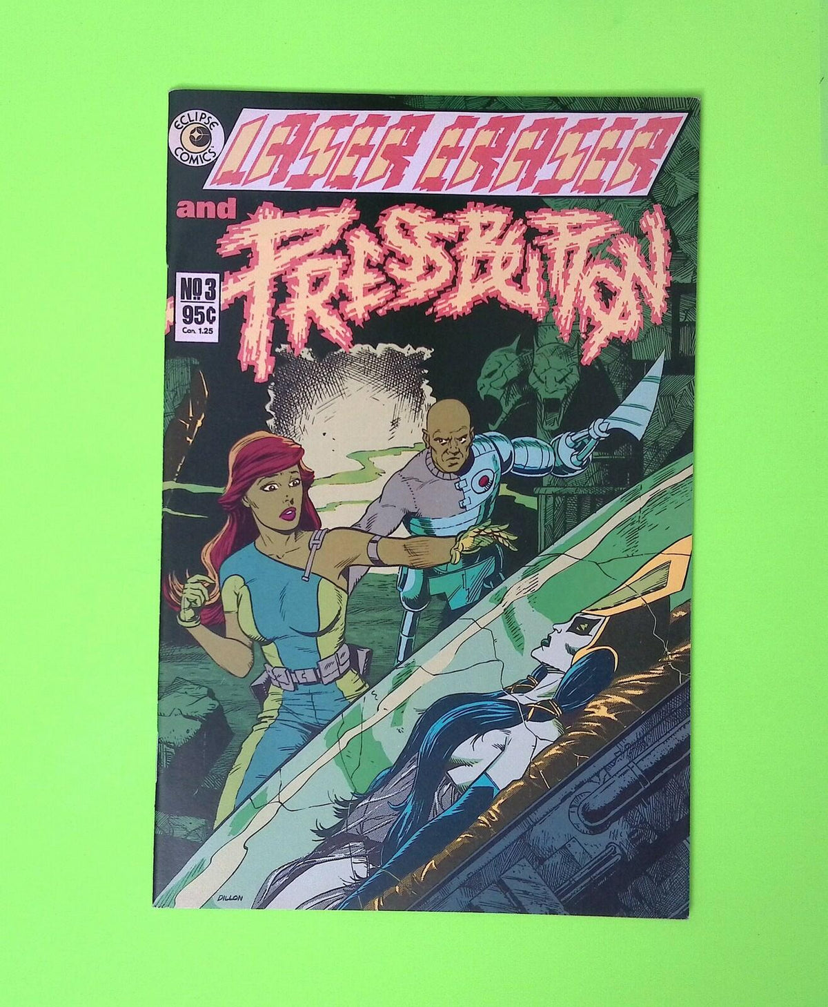 Laser Eraser & Pressbutton #3 1986 Eclipse Comics High Grade Comic Book B25-209