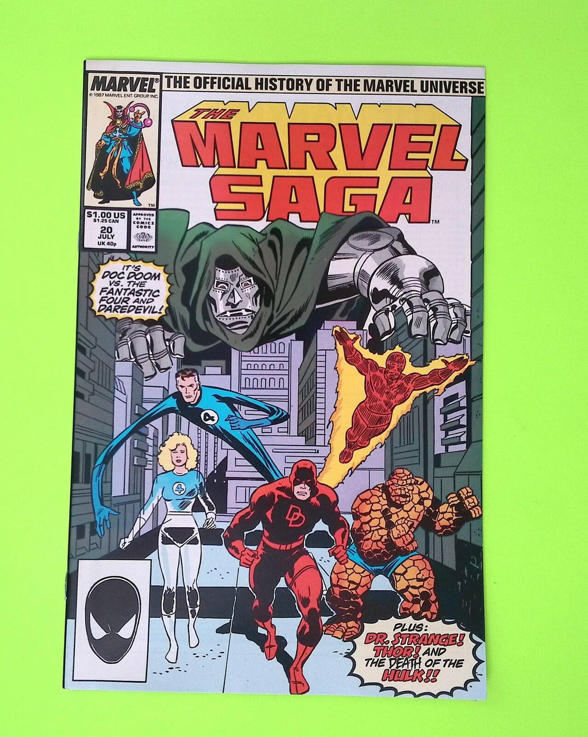 Marvel Saga #20 1987 Marvel Comics High Grade Comic Book X65-61