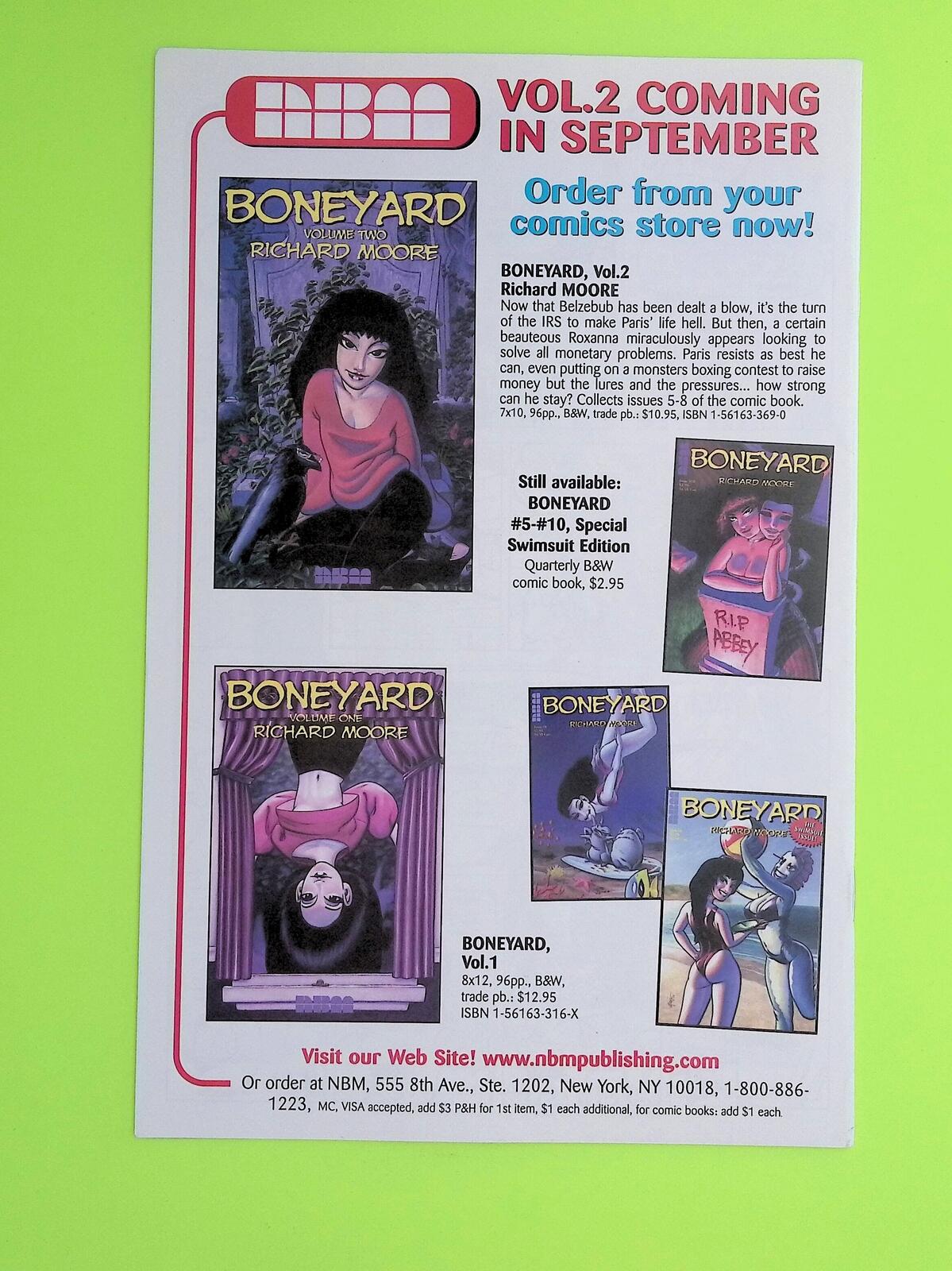 Boneyard #11 NBM 8.0 Comic Book V71-96