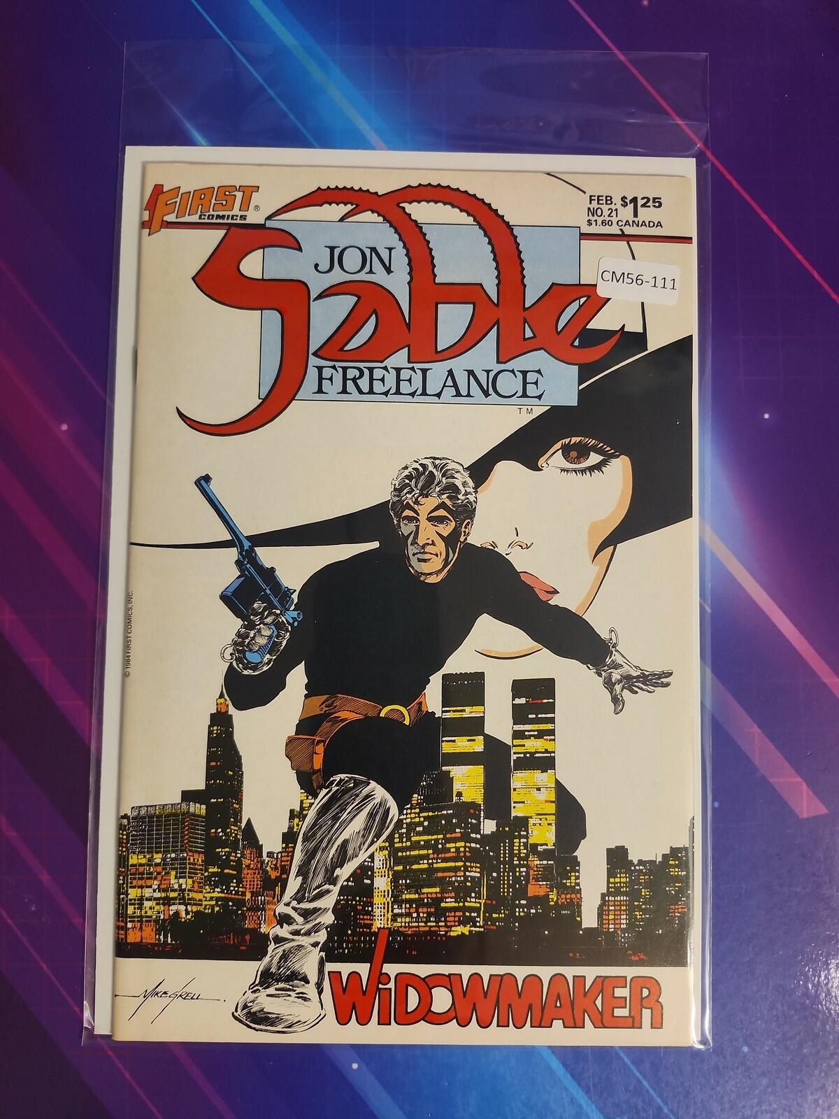 JON SABLE, FREELANCE #21 9.2 FIRST COMIC BOOK CM56-111
