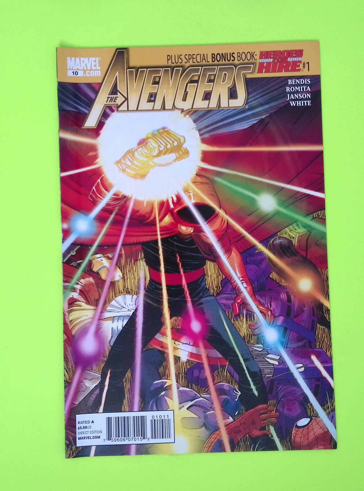 Avengers #10 Vol. 4 2011 Marvel Comics High Grade Comic Book W9-68