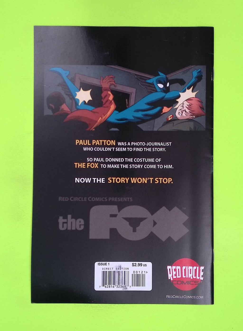 The Fox #1b Vol. 1 Red Circle Comics Variant Mid Grade Comic Book K37-178