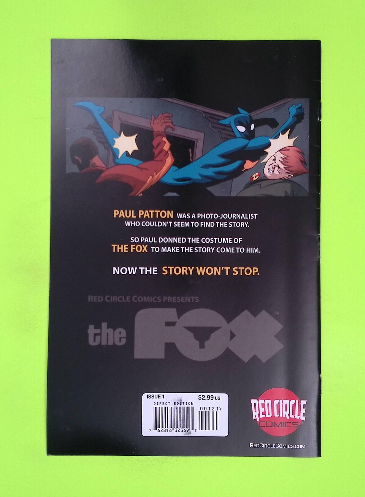 The Fox #1b Vol. 1 Red Circle Comics Variant Mid Grade Comic Book K37-178