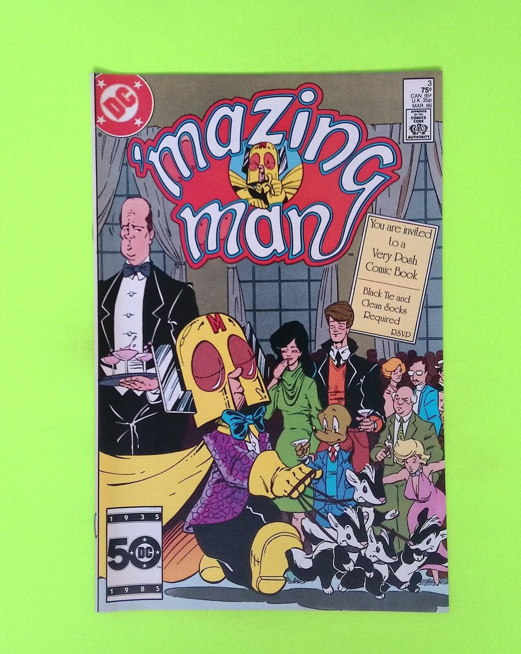 'Mazing Man #3 1986 DC Comics High Grade Comic Book X177-109