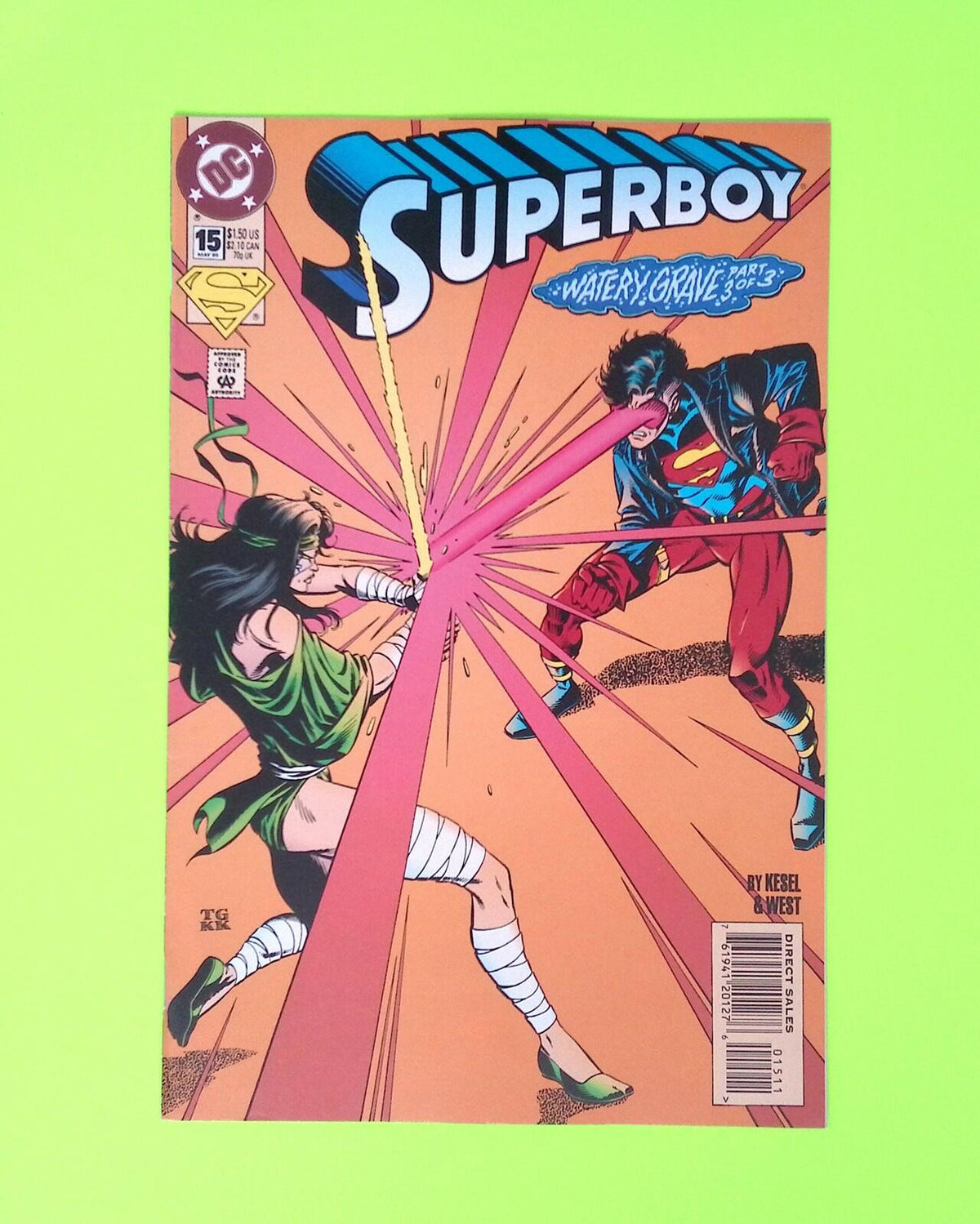Superboy #15 Vol. 3 1995 DC Comics Higher Grade Comic Book X272-141