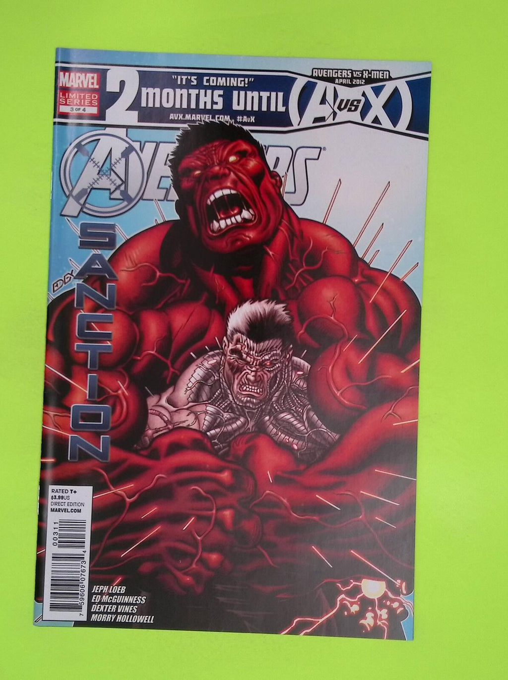 Avengers X-Sanction #3 2012 Marvel Comics Mid Grade Comic Book L74-77