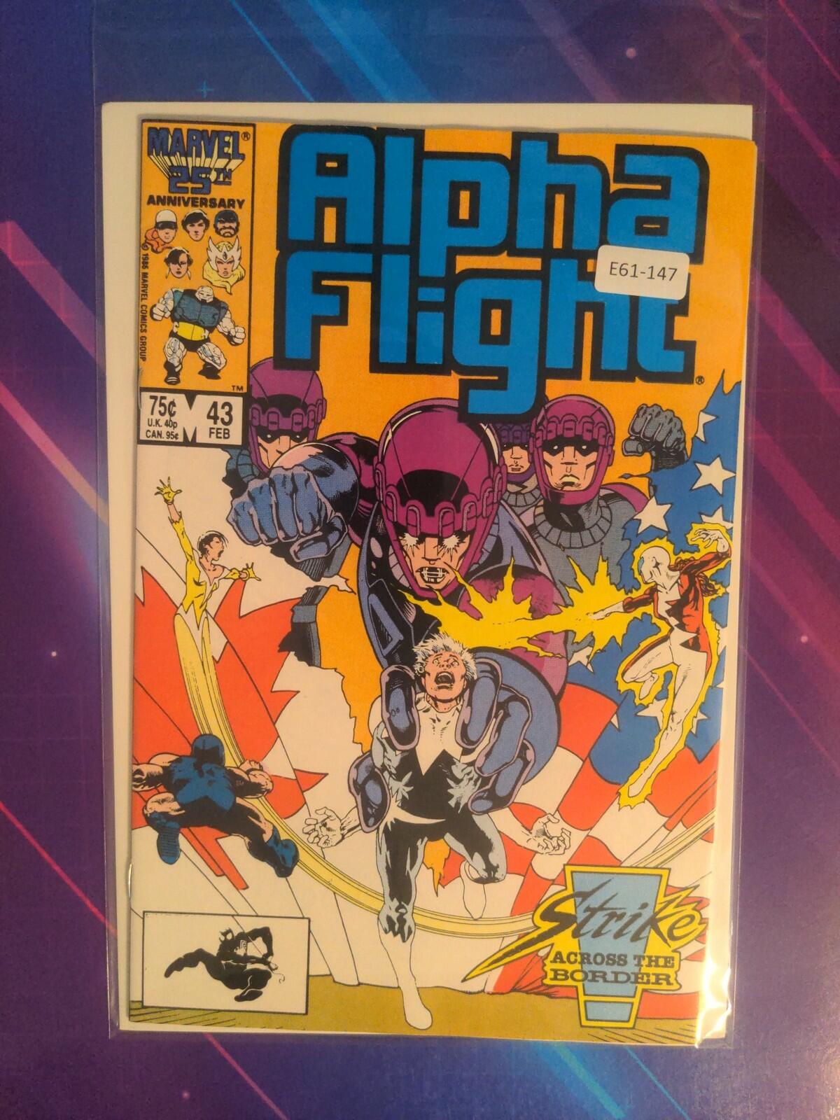 ALPHA FLIGHT #43 VOL. 1 HIGHER GRADE 1ST APP MARVEL COMIC BOOK E61-147