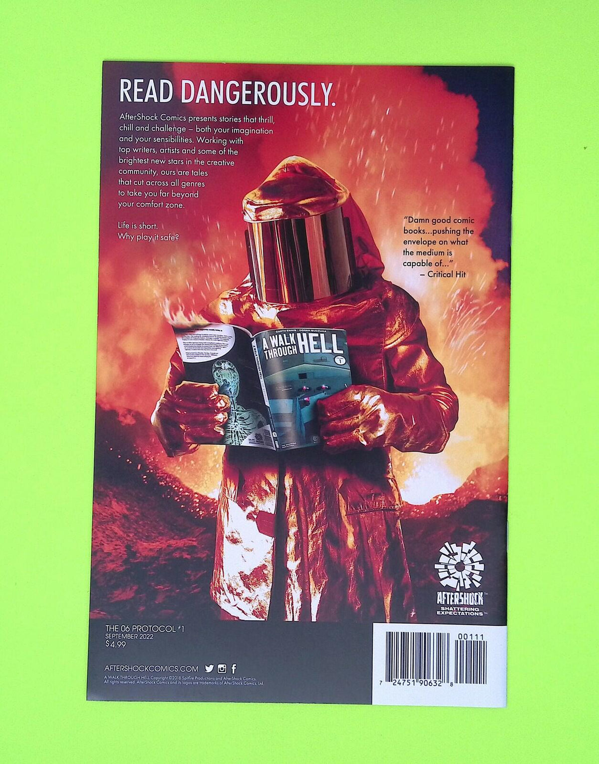 06 Protocol #1 2022 AfterShock Comics High Grade Comic Book W245-39