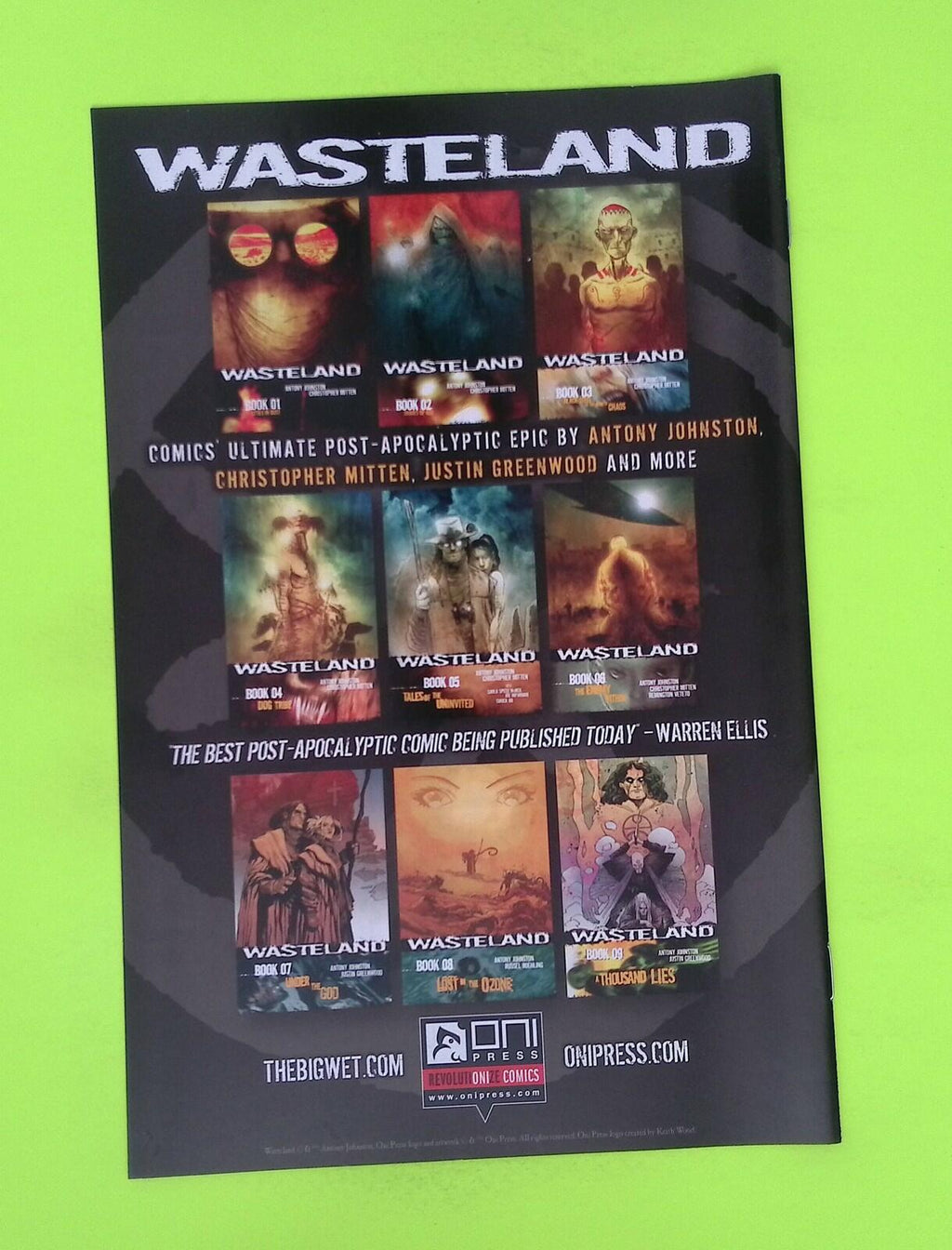Wasteland #54 Oni Press High Grade Comic Book W39-63