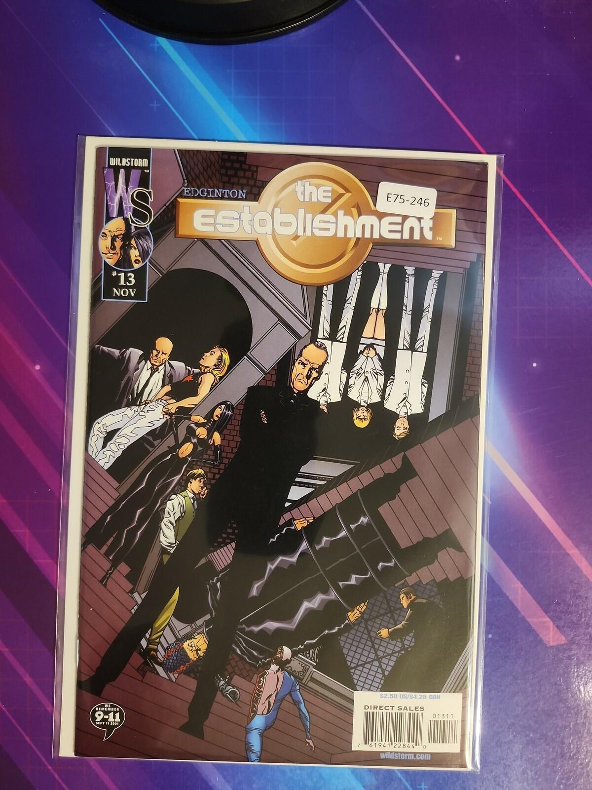 THE ESTABLISHMENT #13 HIGH GRADE WILDSTORM PRODUCTIONS COMIC BOOK E75-246