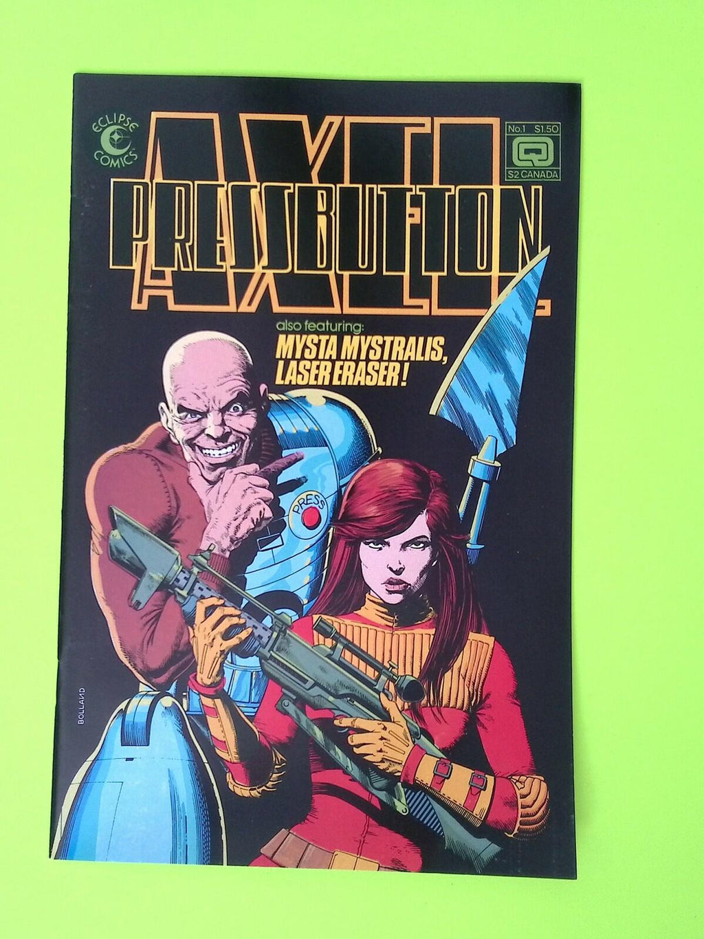 Axel Pressbutton #1 1984 Eclipse Comics High Grade Comic Book W67-225