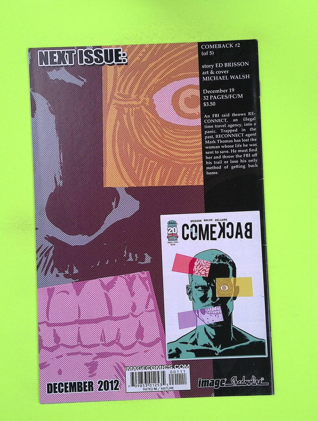 Comeback #1 2012 Image Comics 8.0 Comic Book G73-155