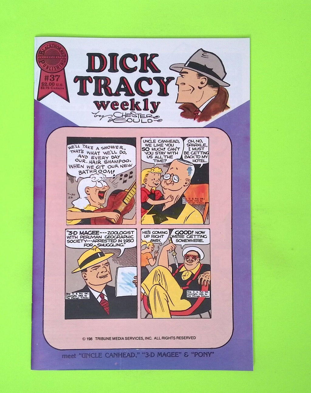 Dick Tracy Weekly #37 Blackthorne Publishing High Grade Comic Book R65-154