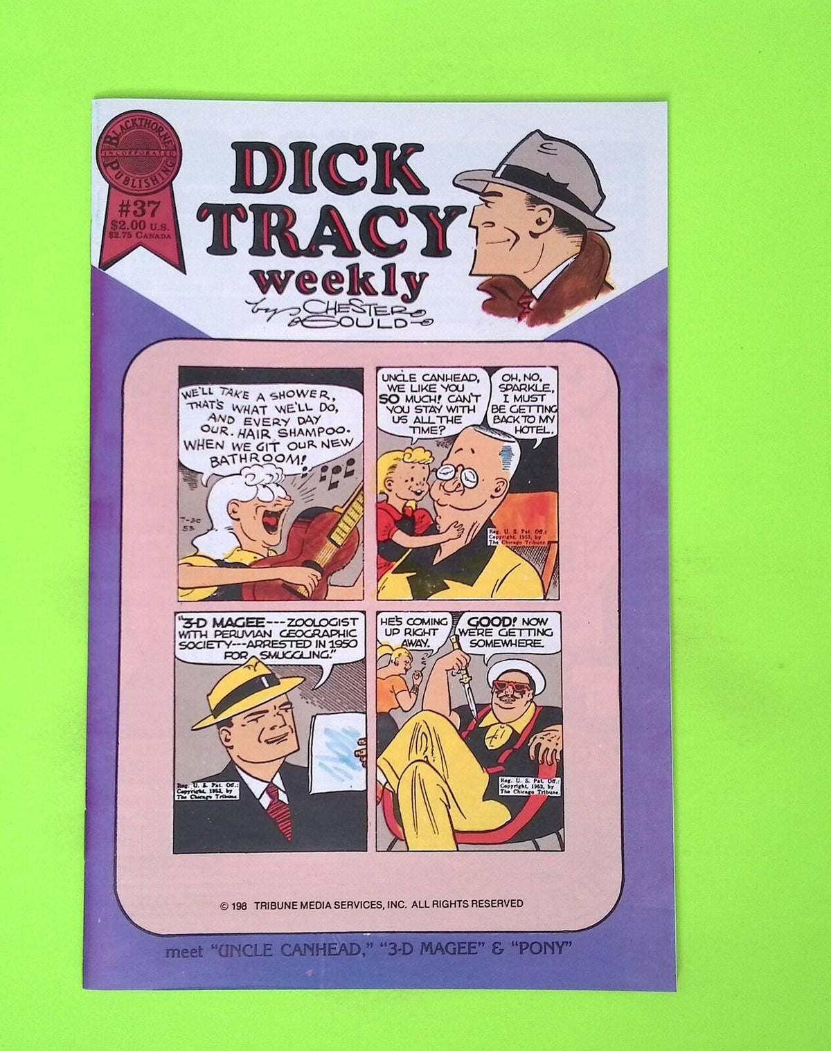 Dick Tracy Weekly #37 Blackthorne Publishing High Grade Comic Book R65-154