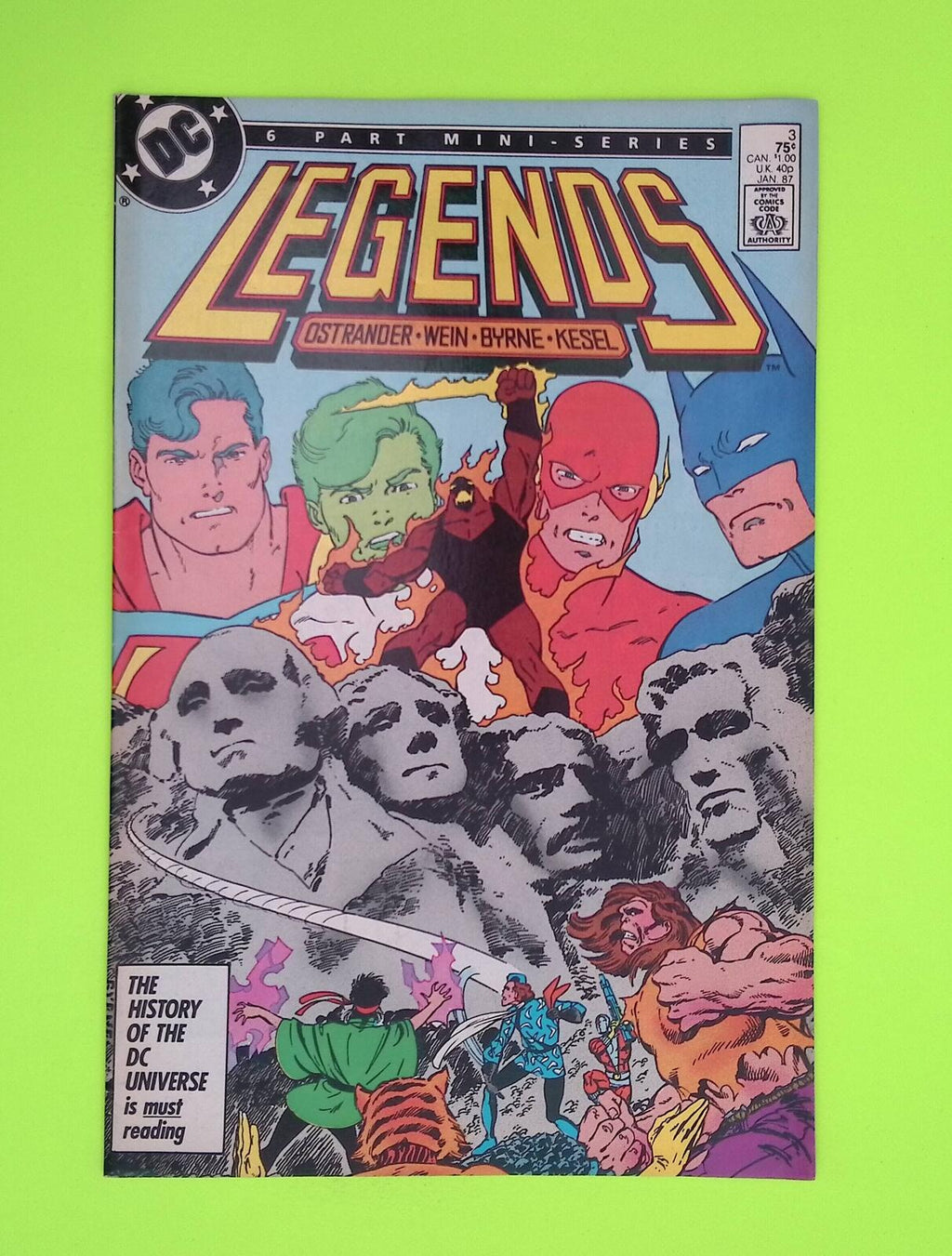 Legends #3 1987 DC Comics 1st App Mid Grade Comic Book A32-58