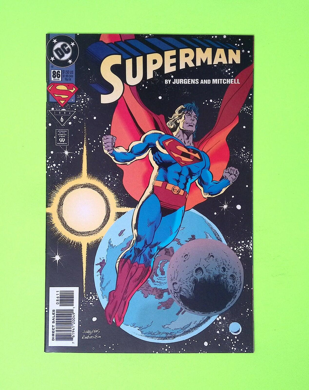 Superman #86 Vol. 2 1994 DC Comics Higher Grade Comic Book X236-51