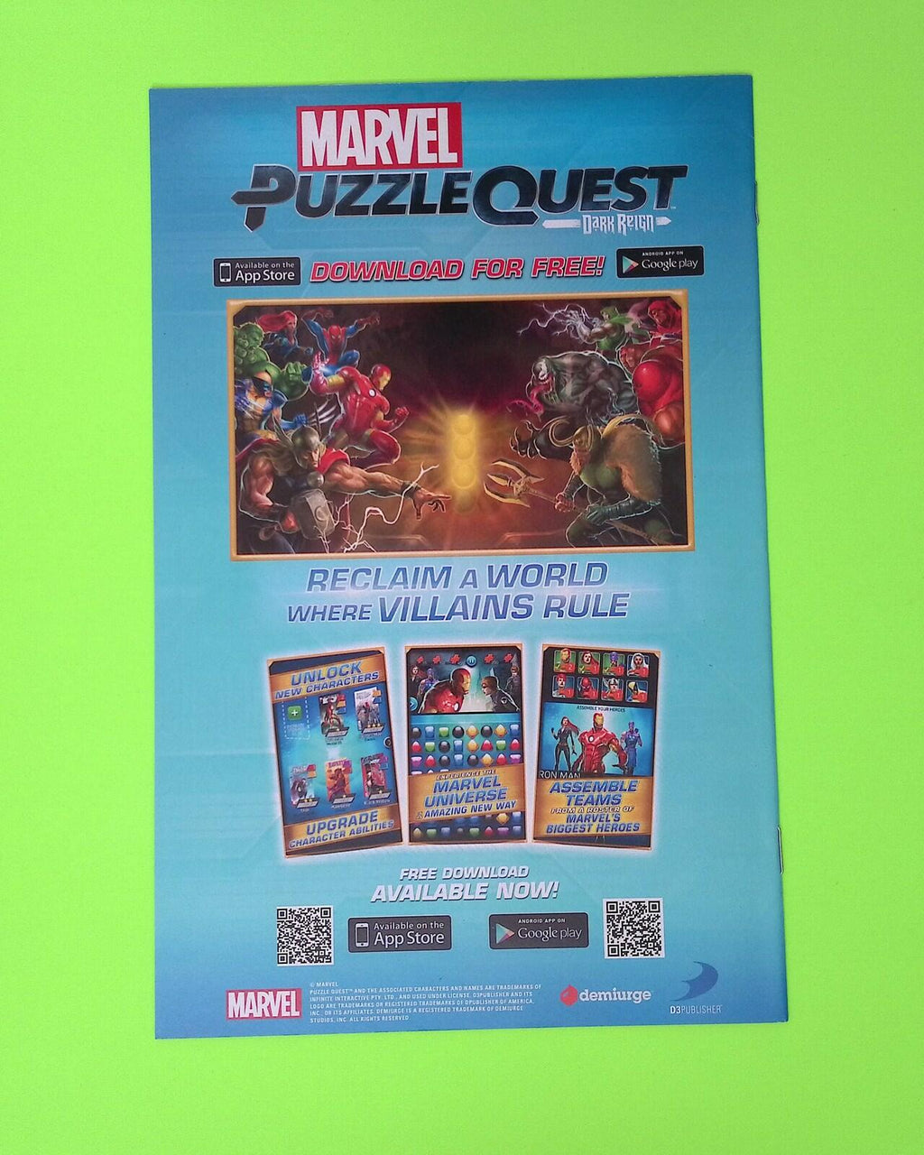 A+X #18 2014 Marvel Comics High Grade Comic Book B39-35