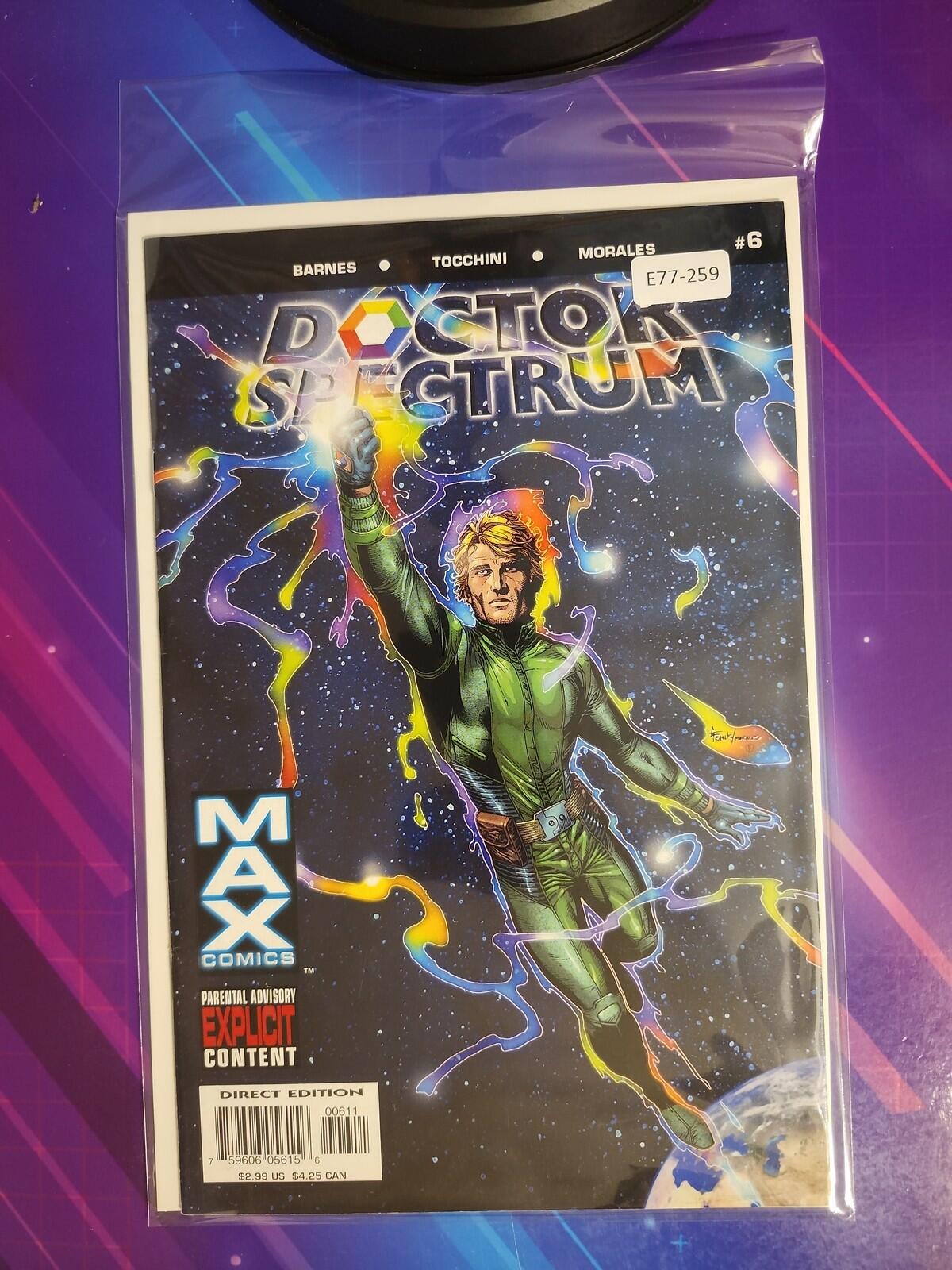 DOCTOR SPECTRUM #6 8.0 MAX COMIC BOOK E77-259