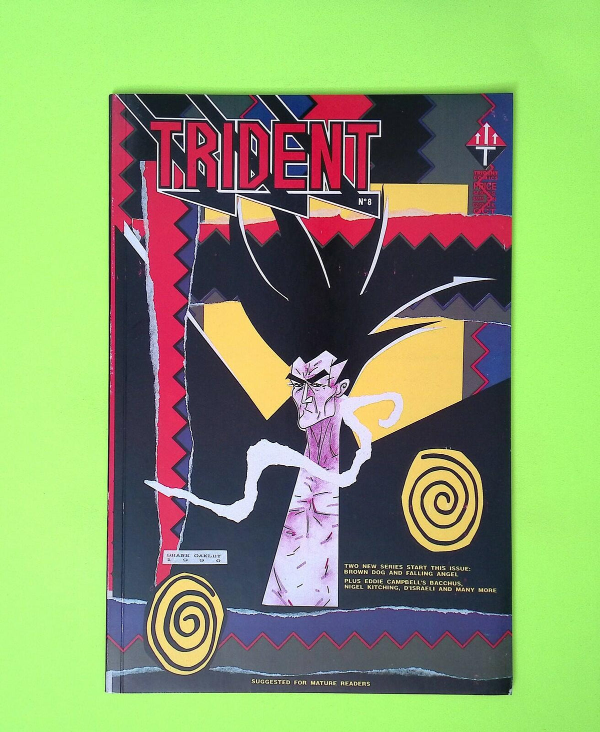 Trident #8 1990 Trident Comics High Grade Comic Book X132-135