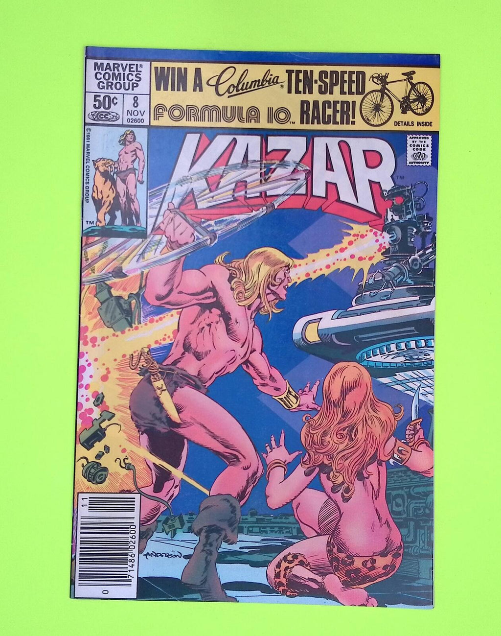 Ka-Zar the Savage #8 1981 Marvel Comics Mid Grade Comic Book A36-253