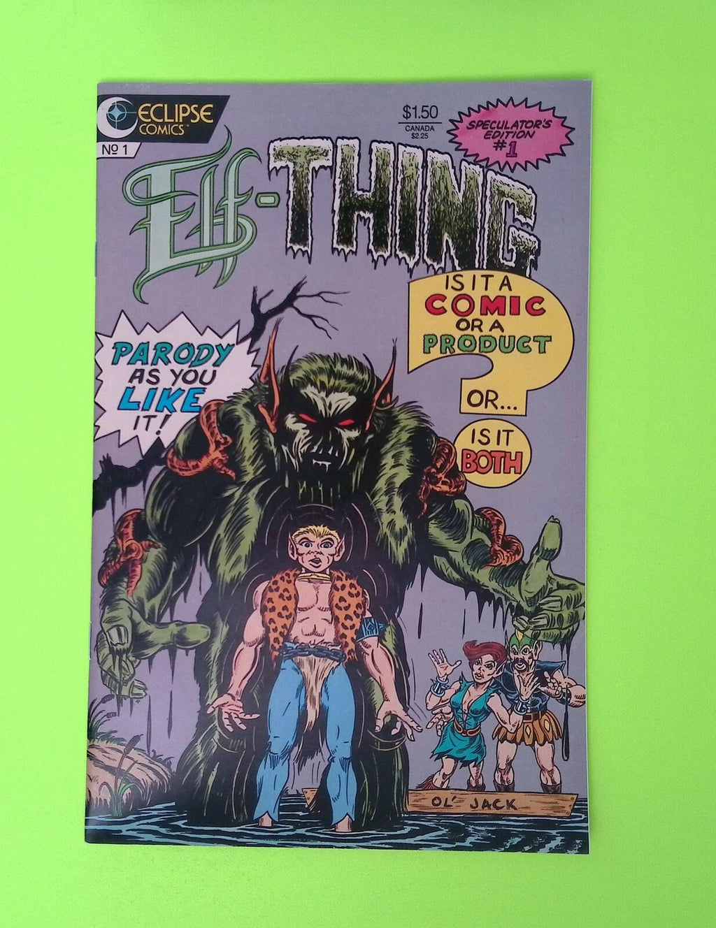 Elf-Thing #1 One-Shot 1987 Eclipse Comics 8.0 Comic Book X35-219
