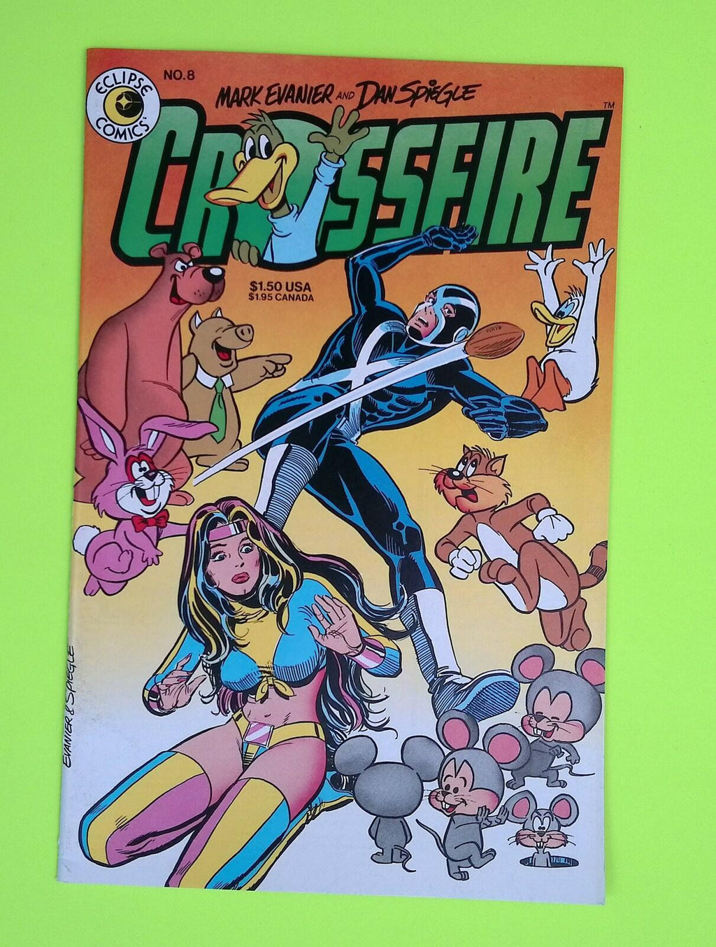 Crossfire #8 Eclipse Comics High Grade Comic Book J47-32