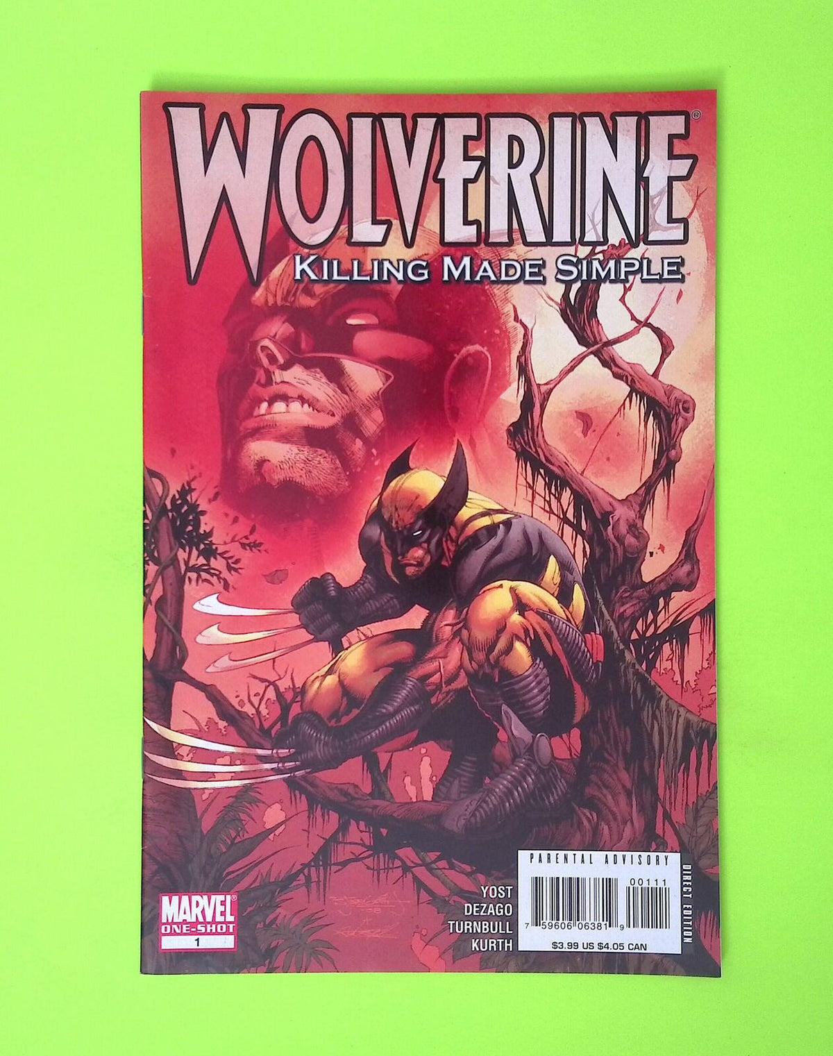 Wolverine Killing Made Simple #1 One-Shot 2008 Marvel Comics High Grade X183-173