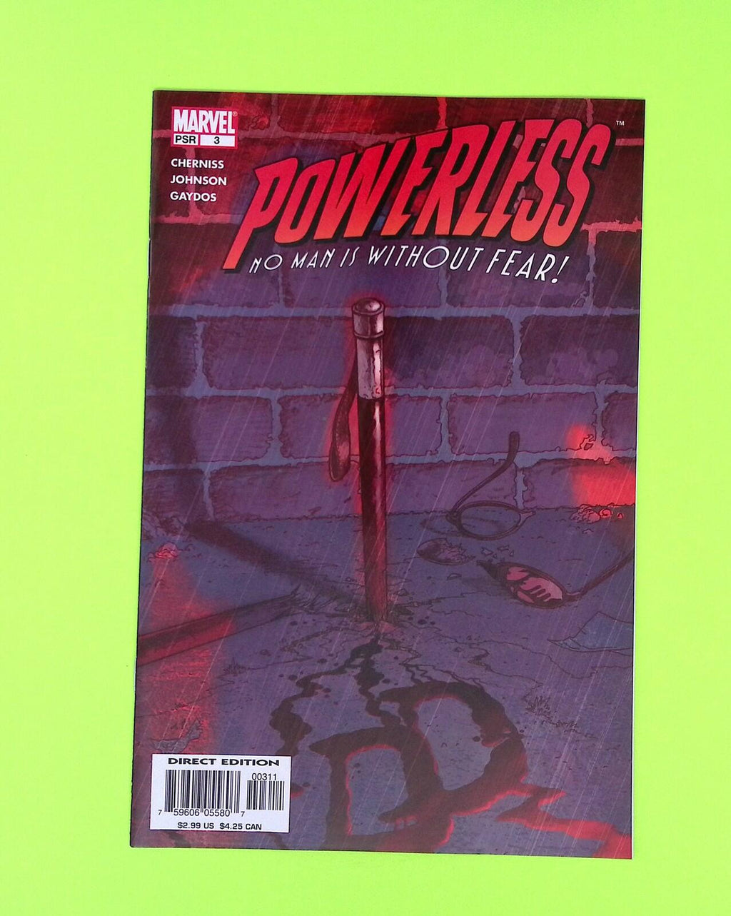 Powerless #3 2004 Marvel Comics 1st App 8.0 Comic Book X164-206