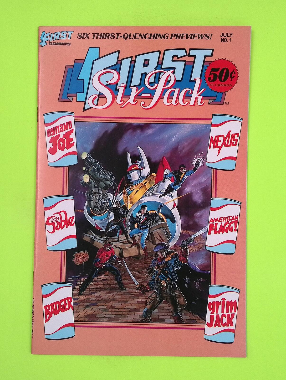 First Six-Pack #1 1987 First Comics High Grade Comic Book J3-3