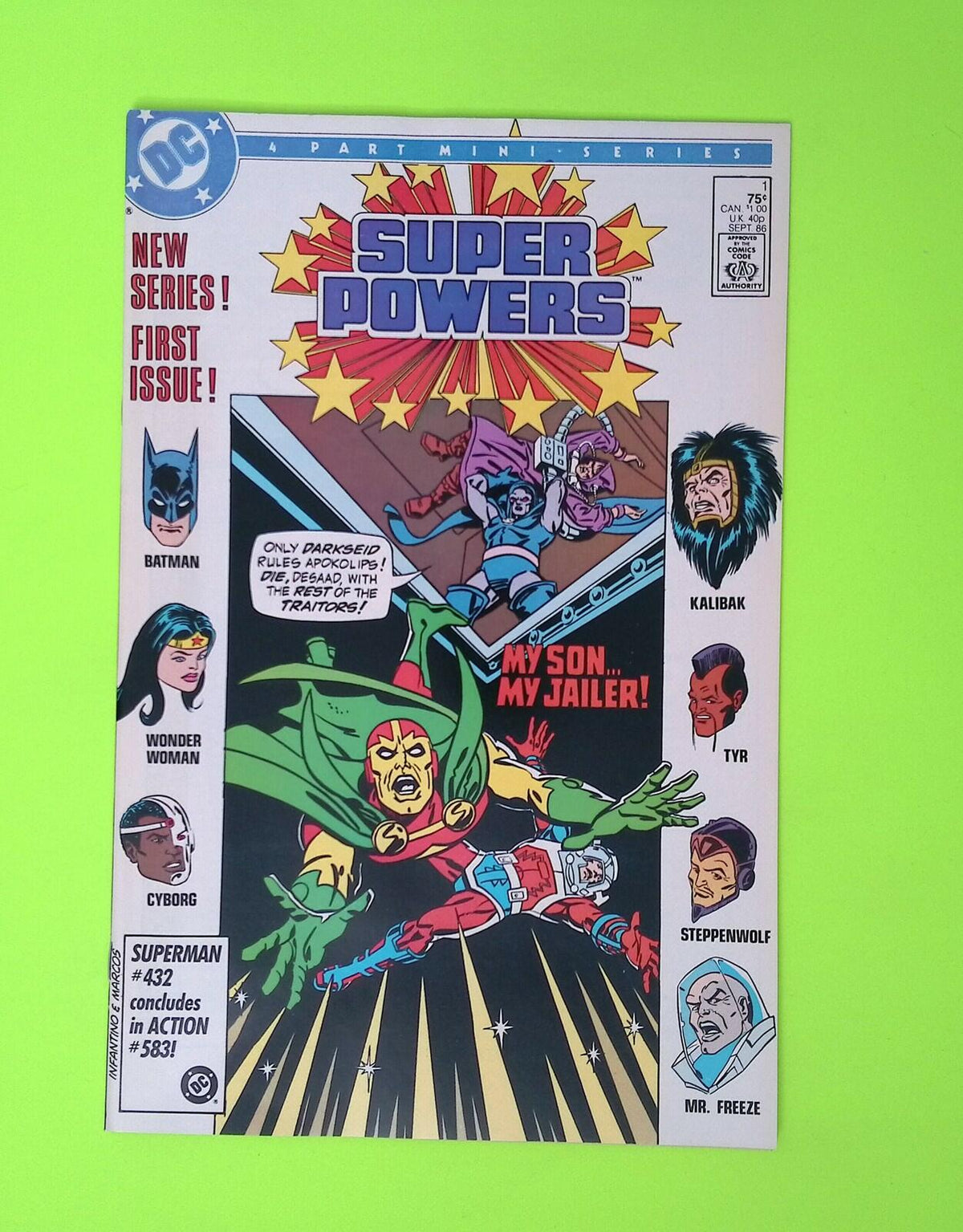 Super Powers #1 Vol. 3 1986 DC Comics High Grade Comic Book W263-277