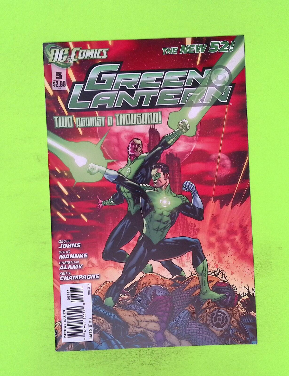 Green Lantern #5 Vol. 5 2012 DC Comics High Grade Comic Book X159-287