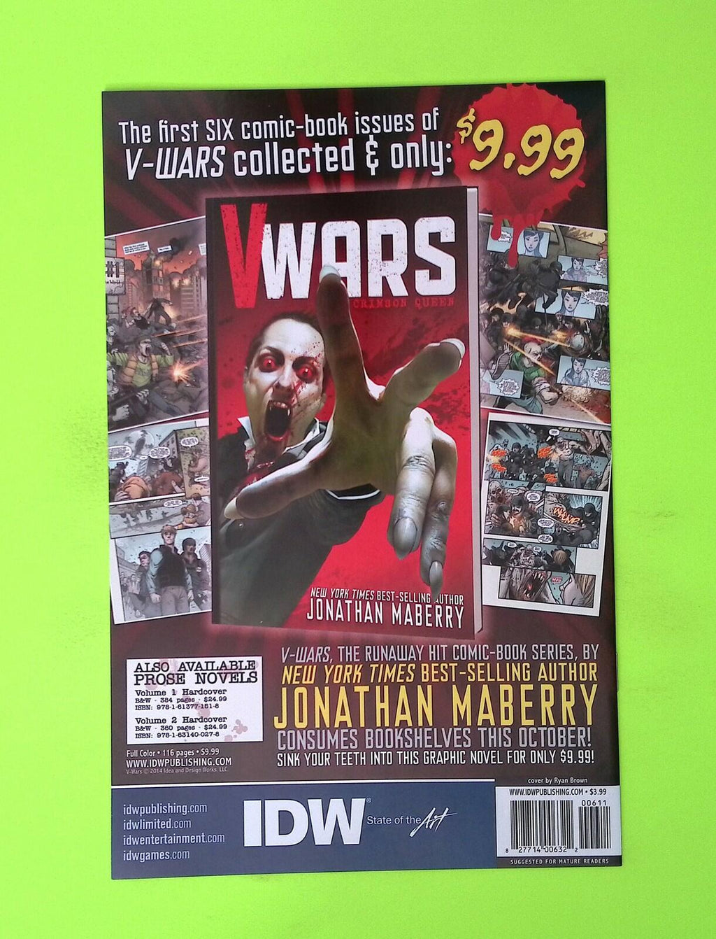 V-Wars #6 2014 IDW Publishing High Grade Comic Book P69-198