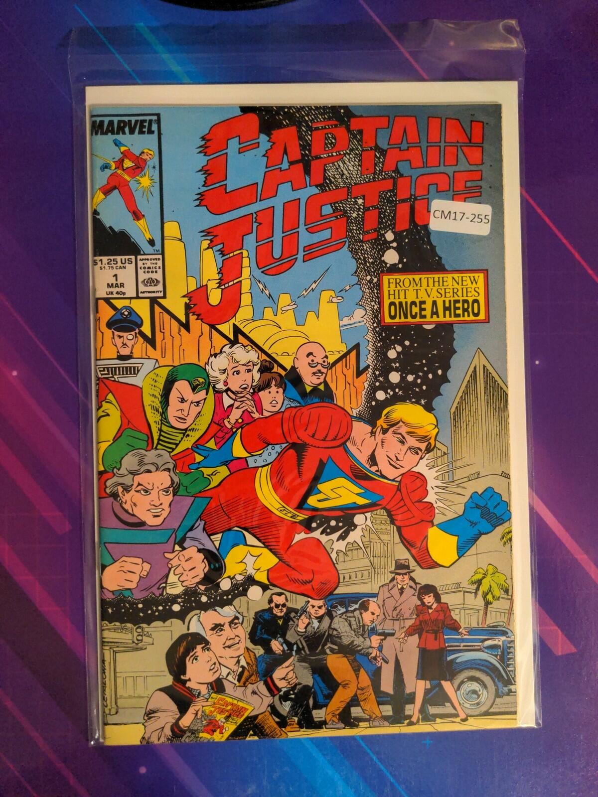CAPTAIN JUSTICE #1 MINI 9.0 MARVEL COMIC BOOK CM17-255