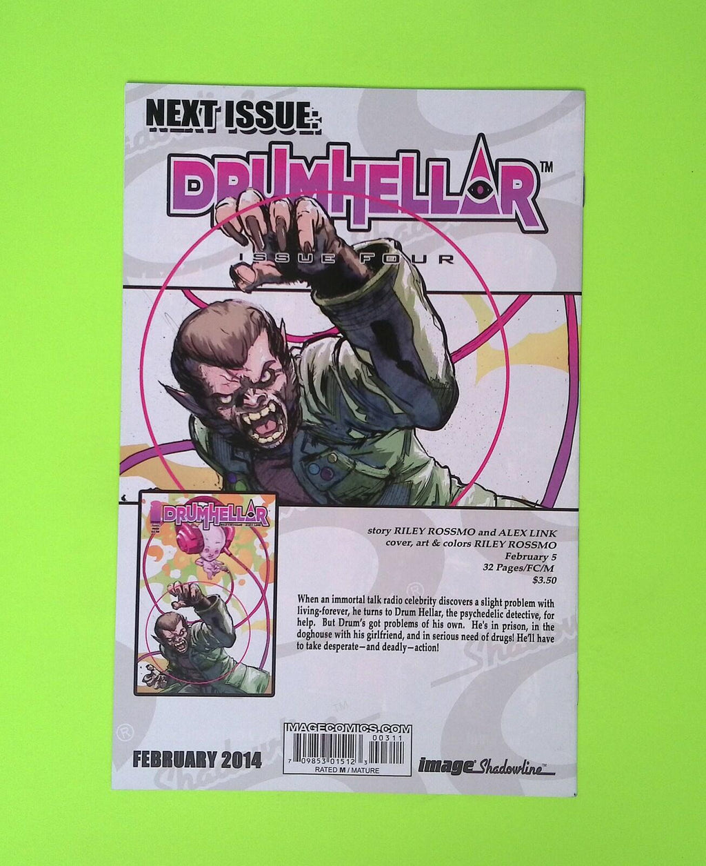 Drumhellar #3 2014 Image Comics Higher Grade Comic Book X294-266