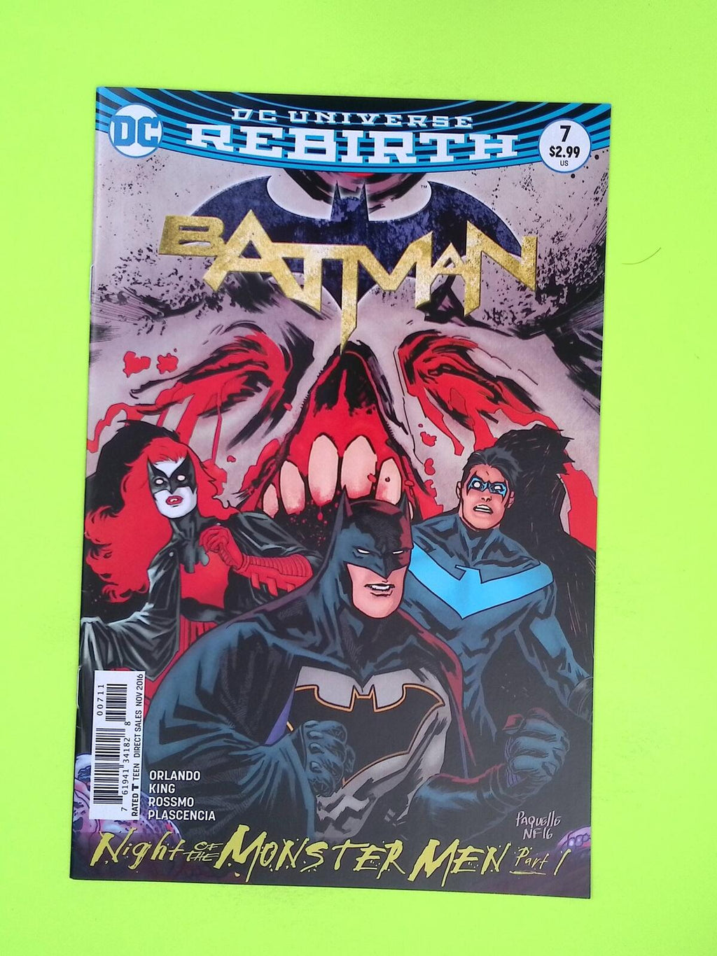 Batman #7 Vol. 3 2016 DC Comics 8.0 Comic Book V82-114