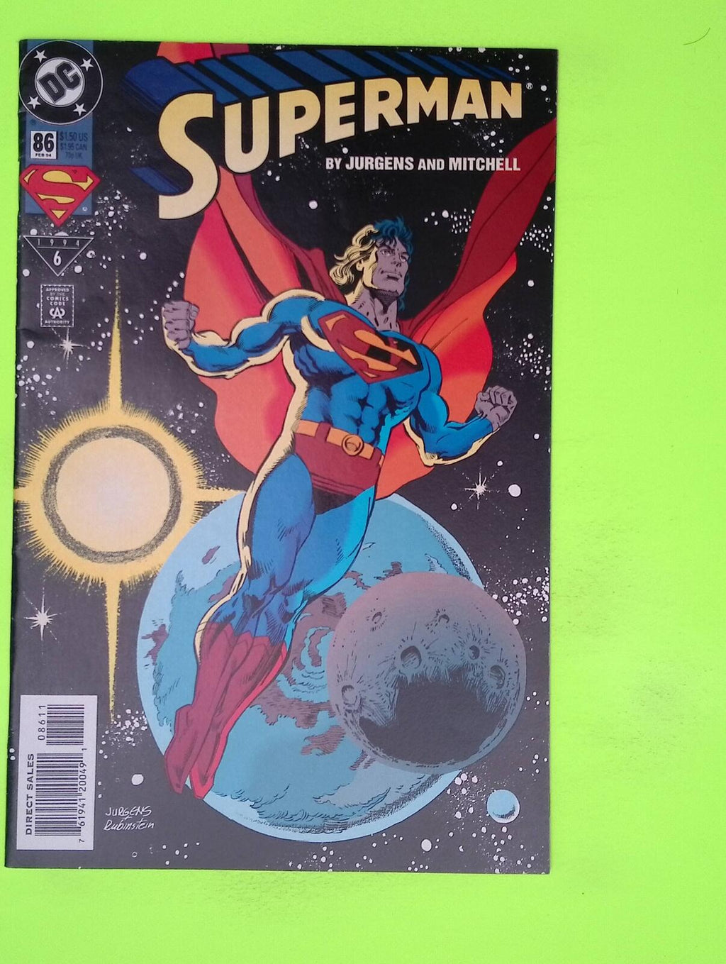 Superman #86 Vol. 2 1994 DC Comics Mid Grade Comic Book K28-116