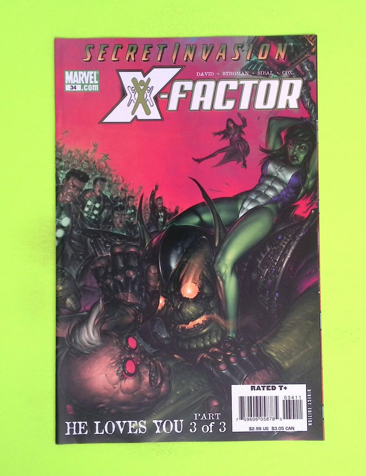 X-Factor #34 Vol. 3 2008 Marvel Comics High Grade Comic Book W16-104