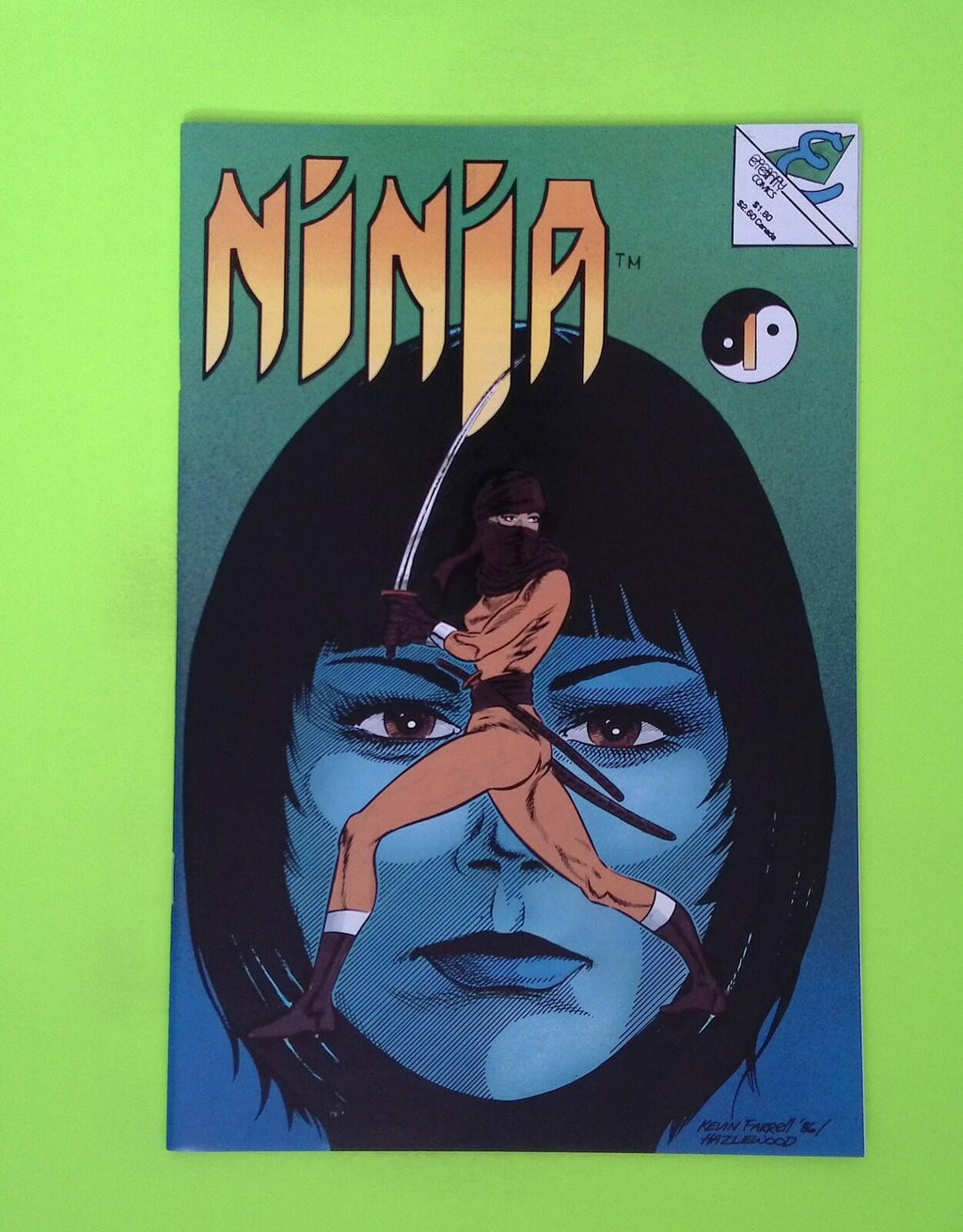 Ninja #1 1986 Eternity Comics High Grade Comic Book W215-236
