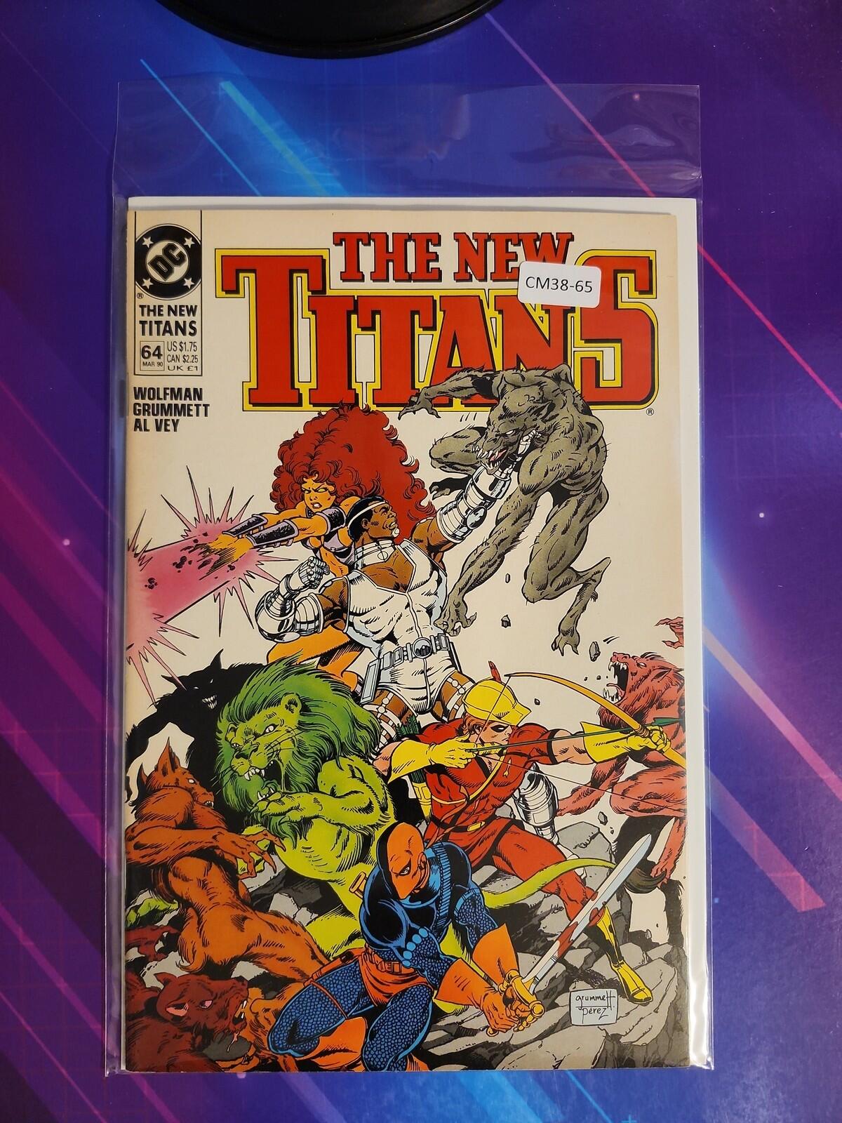 NEW TITANS #64 HIGH GRADE DC COMIC BOOK CM38-65