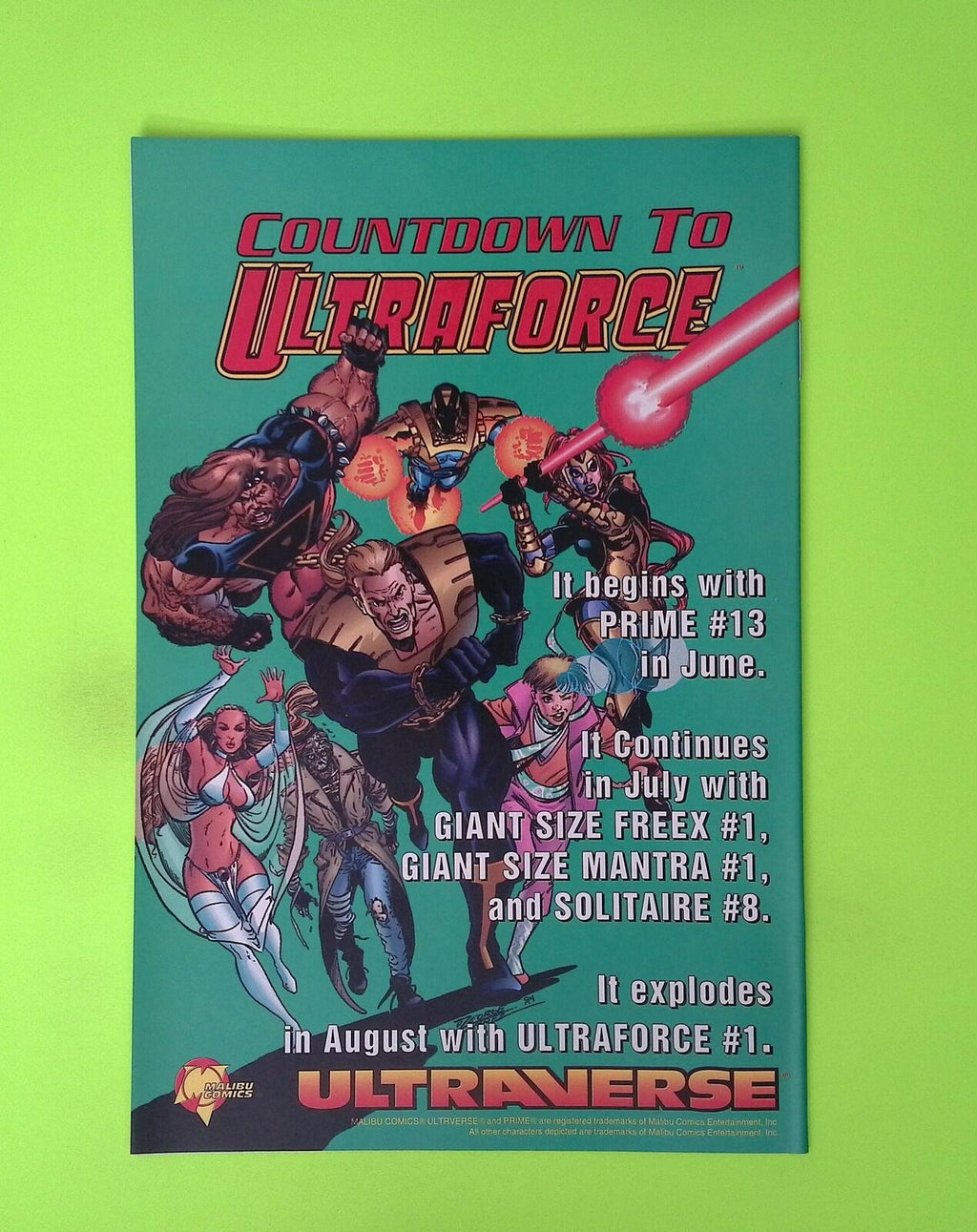 Sludge #7 1994 Malibu Comics High Grade Comic Book W281-118