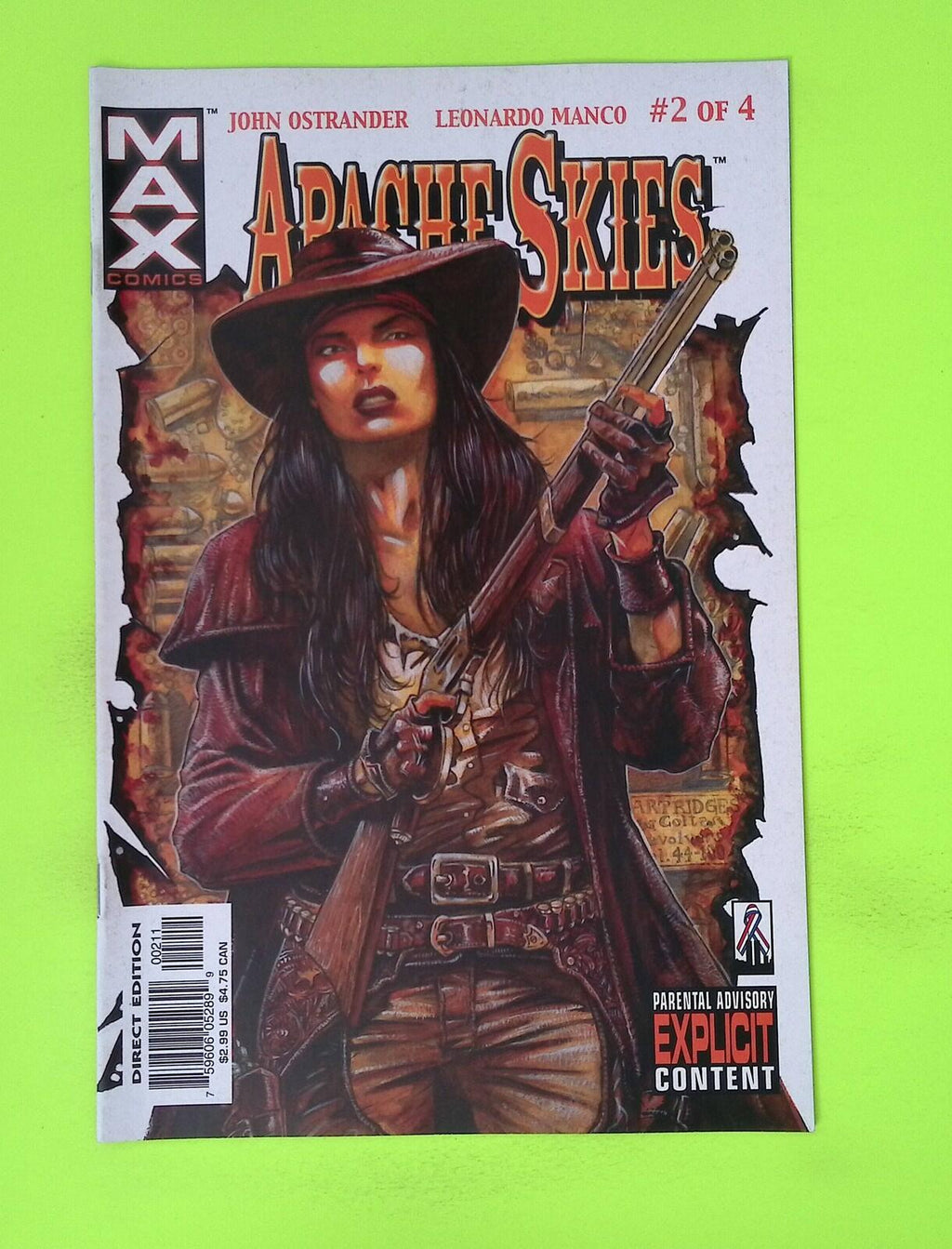 Apache Skies #2 2002 MAX Comics High Grade Comic Book Q11-241