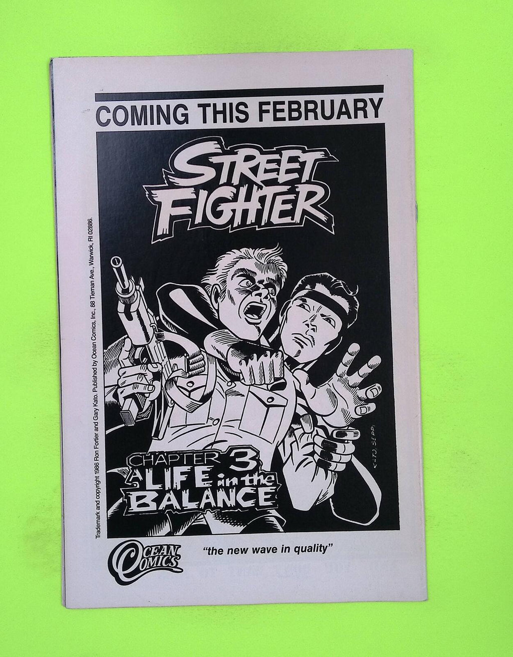 Street Fighter #2 Ocean Comics 8.0 Comic Book J16-140