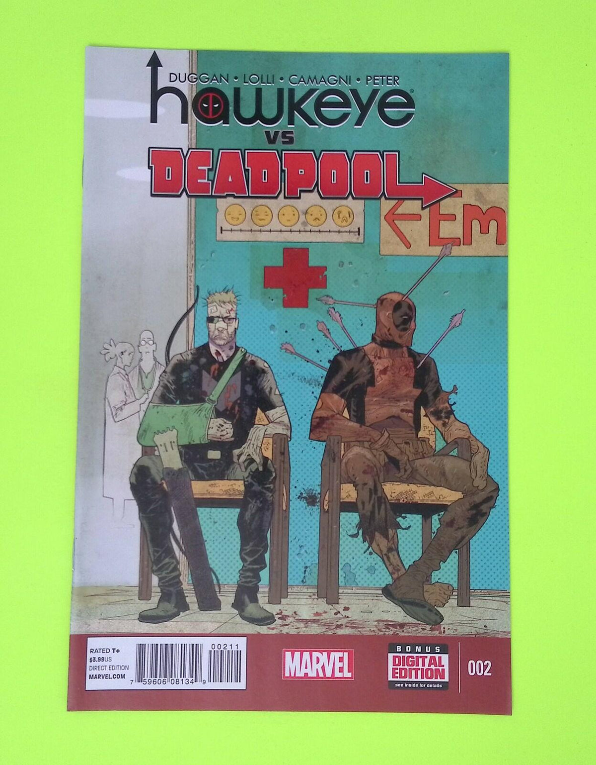 Hawkeye vs. Deadpool #2 2015 Marvel Comics High Grade Comic Book P45-21