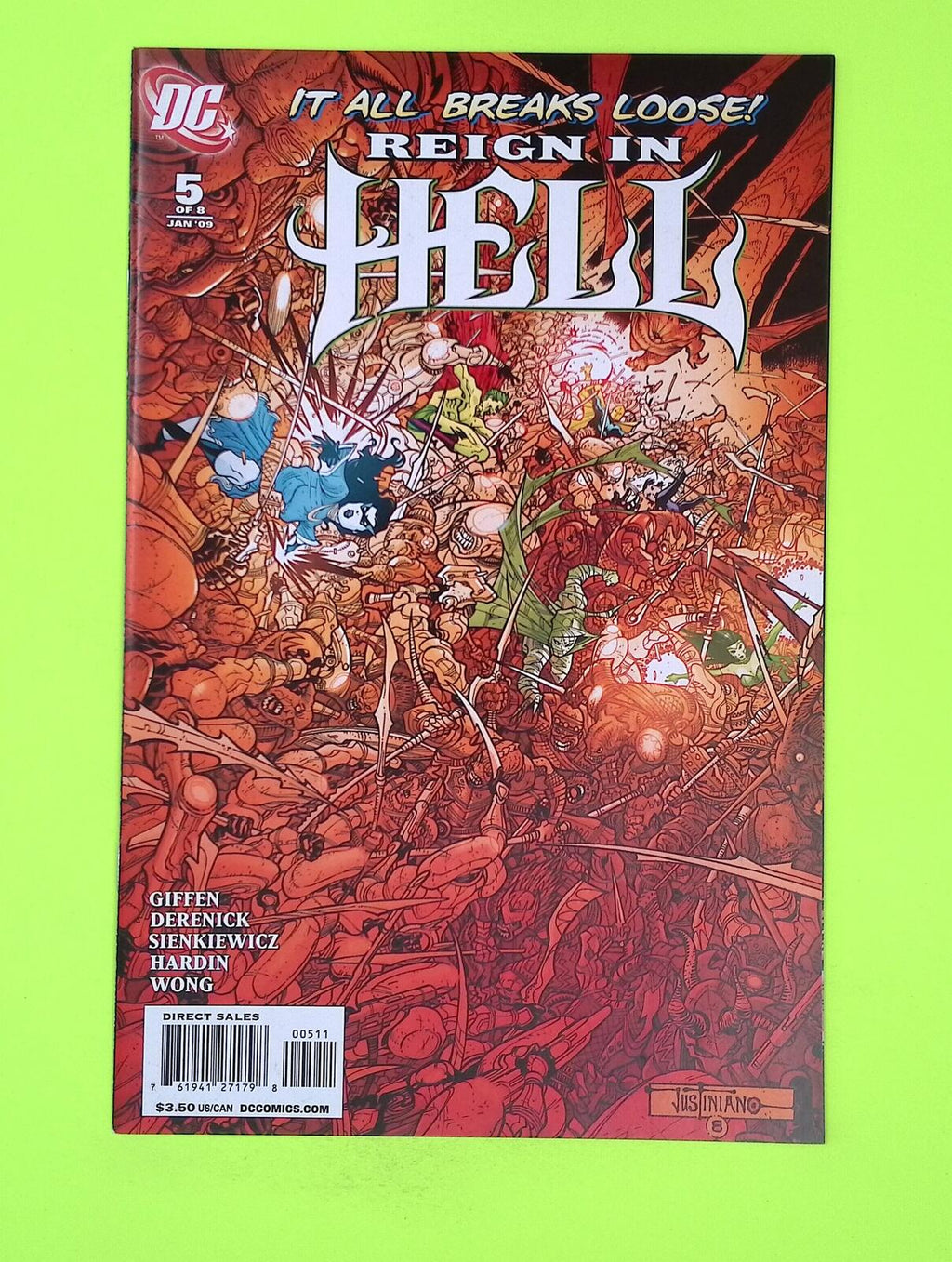 Reign in Hell #5 2009 DC Comics High Grade Comic Book A70-286