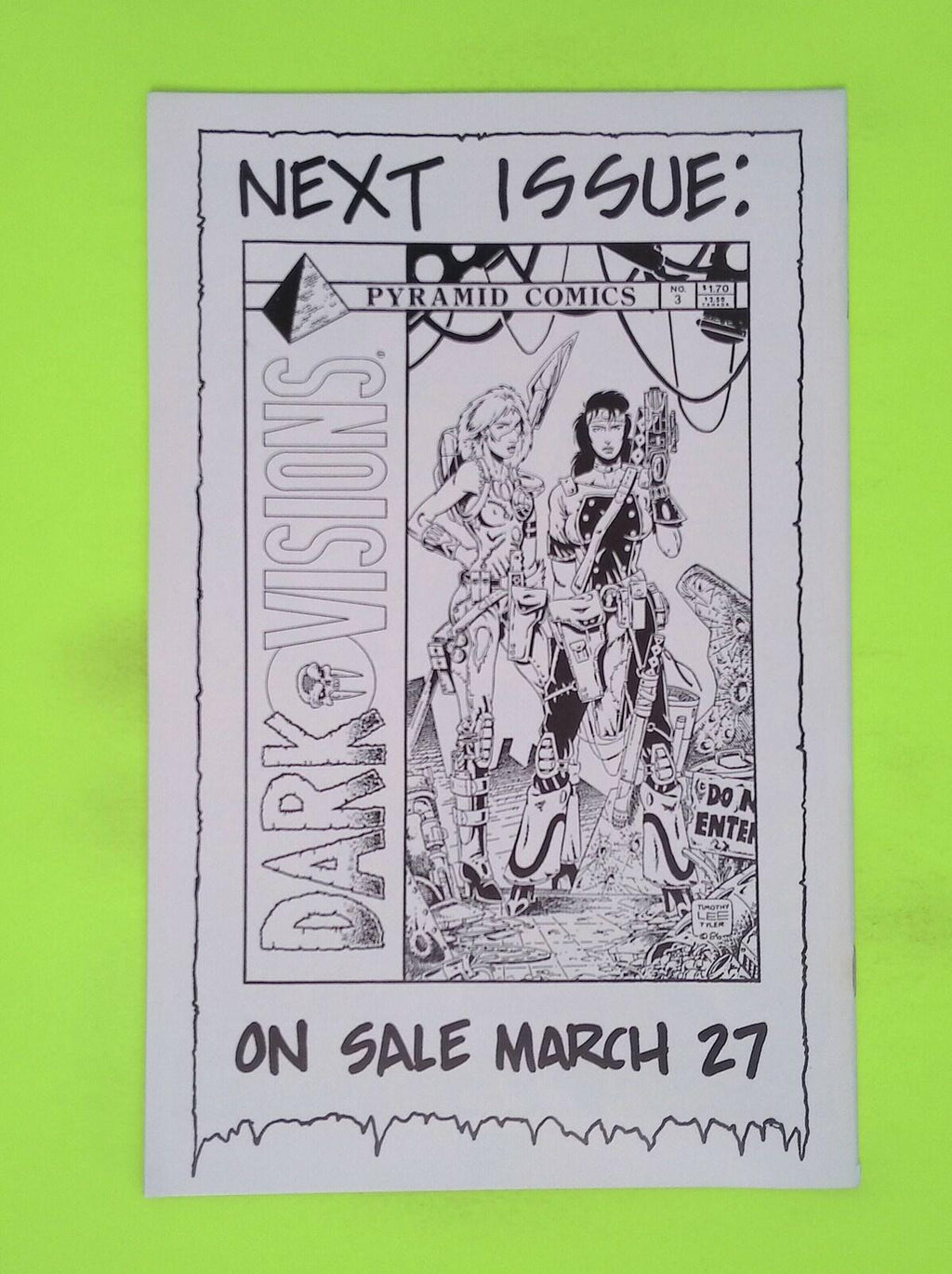 Dark Visions #2 1987 Pyramid Comics High Grade Comic Book J97-41