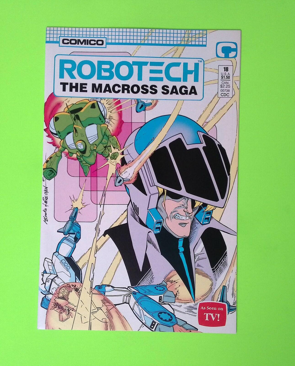Robotech The Macross Saga #18 1987 Comico Comics High Grade Comic Book B61-239