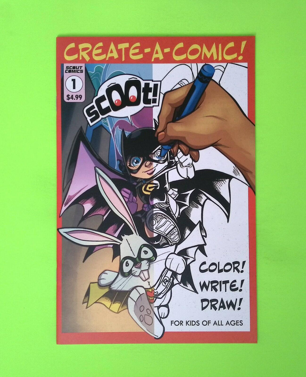 Create-A-Comic #1-2nd print One-Shot Scout Comics Variant High Grade W299-215